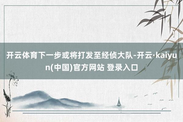 开云体育下一步或将打发至经侦大队-开云·kaiyun(中国)官方网站 登录入口