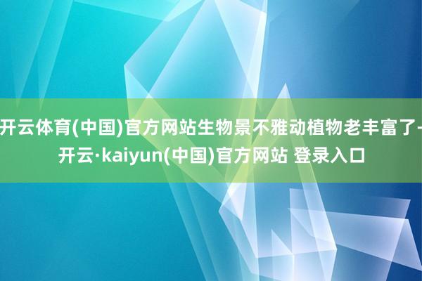 开云体育(中国)官方网站生物景不雅动植物老丰富了-开云·kaiyun(中国)官方网站 登录入口