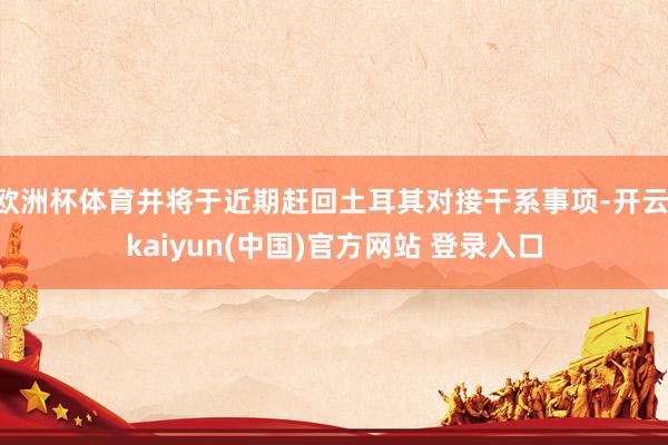 欧洲杯体育并将于近期赶回土耳其对接干系事项-开云·kaiyun(中国)官方网站 登录入口