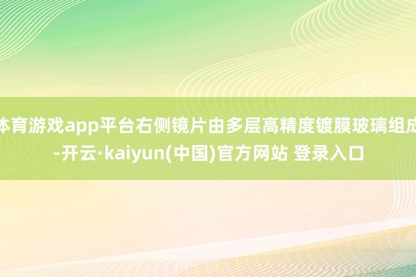 体育游戏app平台右侧镜片由多层高精度镀膜玻璃组成-开云·kaiyun(中国)官方网站 登录入口