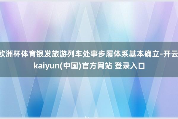 欧洲杯体育银发旅游列车处事步履体系基本确立-开云·kaiyun(中国)官方网站 登录入口